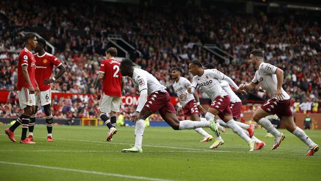 Hasil Liga Inggris: Man Utd Kalah dari Aston Villa Manchester United menelan kekalahan 0-1 lawan Aston Villa pada pertandingan lanjutan Liga Inggris 2021/2022 di Stadion Old Trafford, Sabtu (25/9) malam.