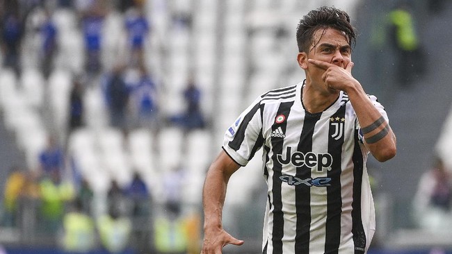 Juventus menang tipis 3-2 atas Sampdoria pada pekan keenam Liga Italia di Stadion Allianz, Minggu (26/9).