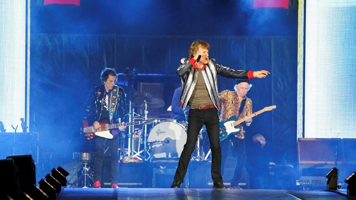 FOTO: Konser Pertama Rolling Stones Tanpa Charlie Watts