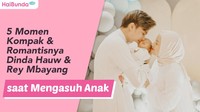5 Momen Kompak & Romantisnya Dinda Hauw & Rey Mbayang saat Mengasuh Anak
