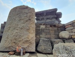 Sosok pada Arca Besar di Candi Tribhuwana Tunggadewi Masih Jadi Misteri