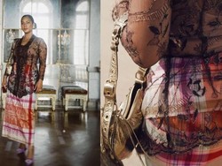 Gaya Pribumi Tara Basro, Keliling Paris Pakai Baju Kebaya & Sarung