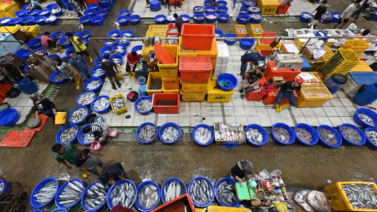 FOTO: Geliat Pasar Ikan Modern Muara Baru Saat Pandemi