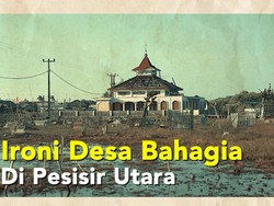 Potret Pesisir Bekasi yang Terancam Tenggelam Karena Banjir Rob