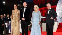 Gaun Kate Middleton Curi Perhatian, Ini 7 Potret Keluarga Kerajaan di Premier Film James Bond