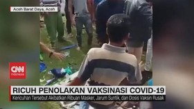 VIDEO: Ricuh Penolakan Vaksinasi Covid-19