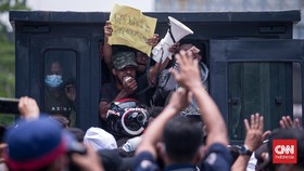 Polisi Dikabarkan Tangkap Demonstran Papua Depan Kedubes AS