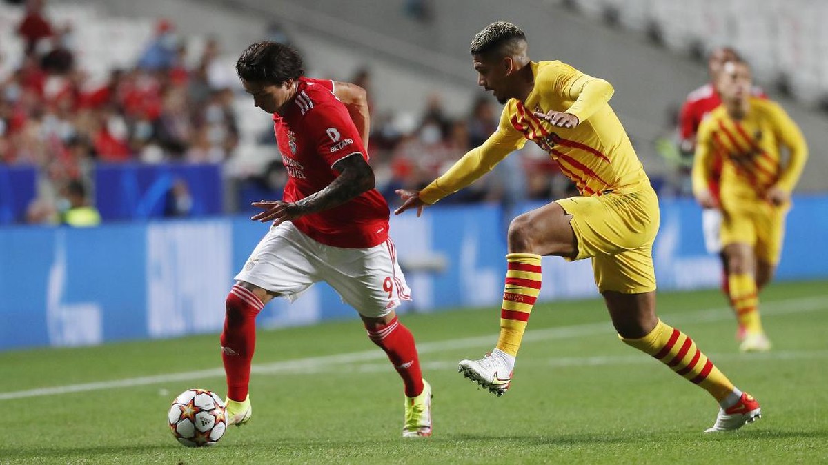 FOTO: Dihajar Benfica, Barcelona Telan Malu di Liga Champions