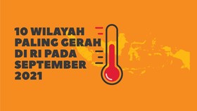INFOGRAFIS: 10 Wilayah Paling 'Gerah' di RI pada September