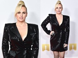 Makin Singset dan Tirus, Rebel Wilson Tambah Pede Pakai Gaun Terbuka