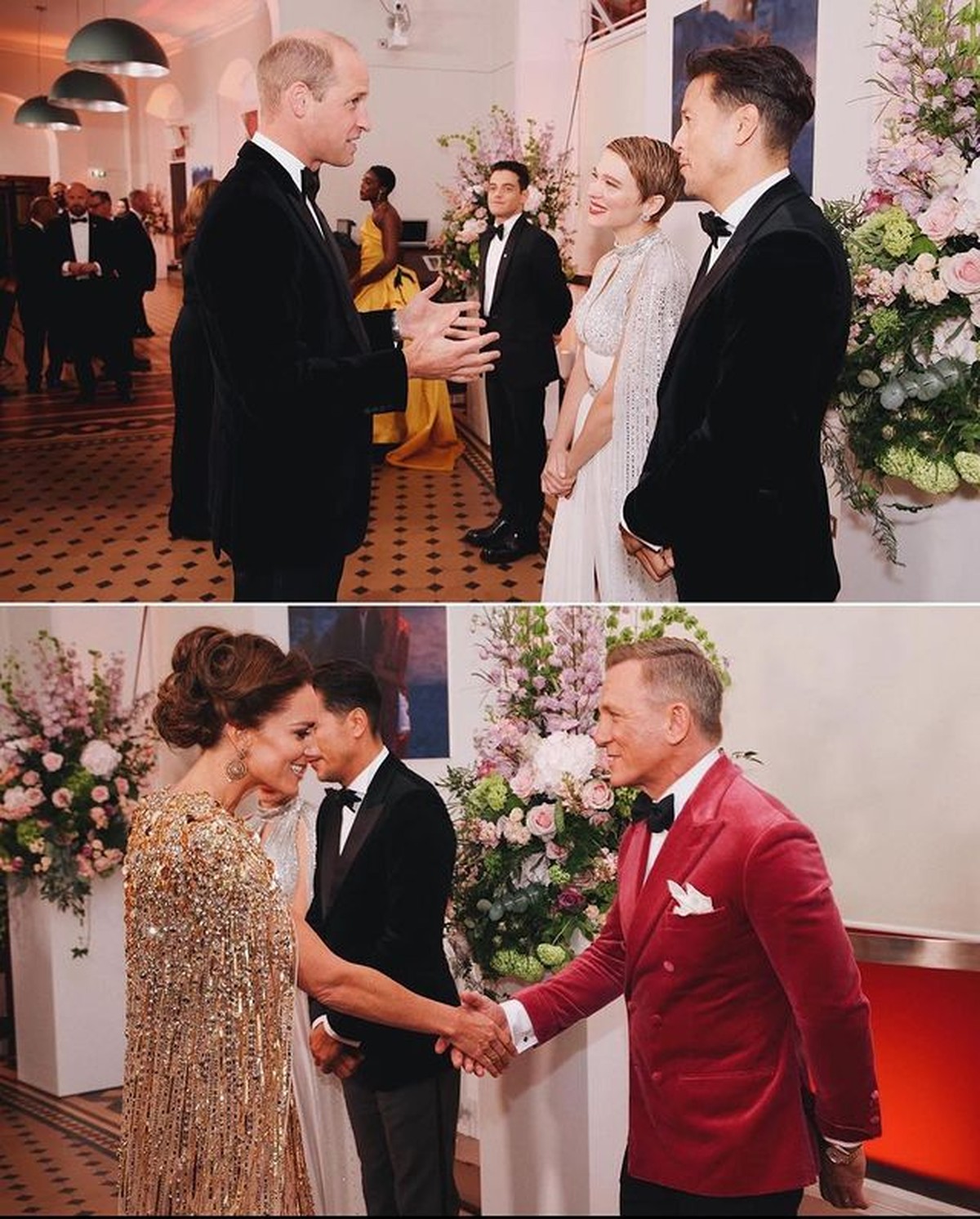 Potret Keluarga Kerajaan Inggris Saat Hadiri Premier Film James Bond 'No Time to Die'