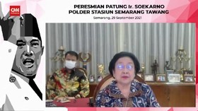 VIDEO: Resmikan Patung Bung Karno, Megawati Kenang peran KAI