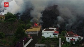 VIDEO: Aliran Lava Gunung Cumbre Vieja Hanguskan Rumah Warga