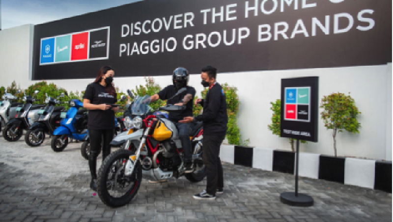 PT Smart Mulia Abadi, partner resmi dari PT Piaggio Indonesia baru saja membuka diler premium motoplex 4 brand di Surabaya