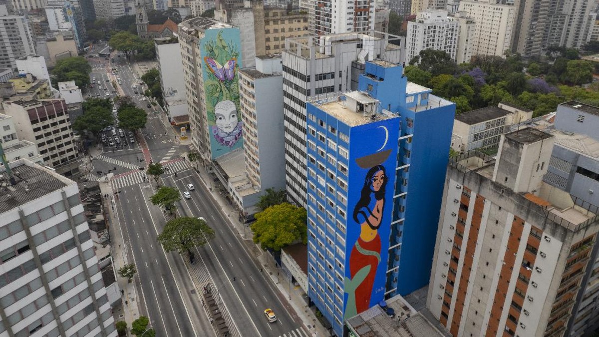 FOTO: Mural-mural Raksasa Pengindah Horizon Sao Paulo