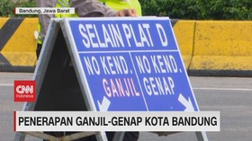 VIDEO: Penerapan Ganjil-Genap Kota Bandung