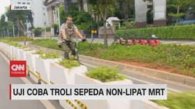 VIDEO: Uji Coba Troli Sepeda Non-Lipat MRT
