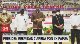 VIDEO: Presiden Resmikan 7 Arena PON XX Papua