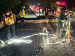 3 Fakta Jalan Baru Dicor di Tangerang Viral Gegara Rusak Dilewati Warga