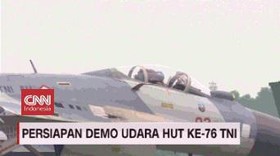 VIDEO: Persiapan Demo Udara HUT ke-76 TNI