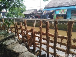 Ini Hasil Perbaikan Sementara Tanggul Jebol Hek Kramat Jati