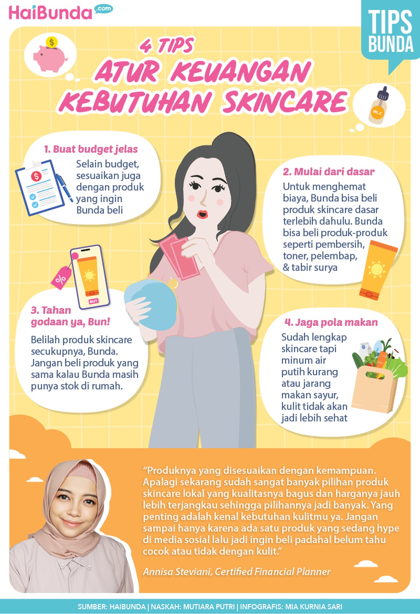 Infografis tips keuangan Infografis tips keuangan