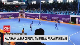 VIDEO: Kalahkan Jabar di Final, Tim Futsal Papua Raih Emas