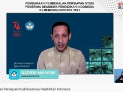 Penerima Beasiswa PI Capai 2.175 Orang, Nadiem Berencana Tambah Kuota
