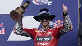 Semringah Bagnaia Berlari di Bawah Terik Mentari Mandalika