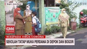 VIDEO: Sekolah Tatap Muka Perdana di Depok Dan Bogor