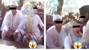 img-title Pengantin Wanita Tetiba Mangap Tak Bersuara Saat Akad, Keluarga Histeris