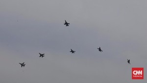 8 Jet F-16 TNI Akan Bermanuver di Atas Istana Presiden pada 5 Oktober