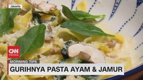 VIDEO: Gurihnya Pasta Ayam & Jamur