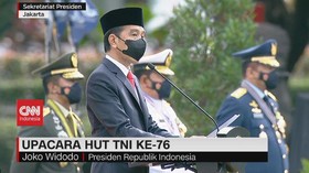 VIDEO: Jokowi Hadir Sebagai Inspektur Upacara HUT TNI ke 76
