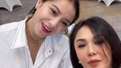 Yuni Shara dan Nagita Slavina tampak bertemu di suatu acara&comma; mereka tampak akrab hingga Yuni mengelus perut Gigi&period; Yuk intip&excl;
