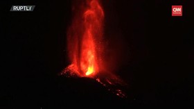 VIDEO: Lava Pijar Gunung Cumbre Vieja 3 Minggu Pasca Erupsi