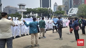 Berdalih PPKM, Aparat Bubarkan Aksi BEM SI Setahun Ciptaker