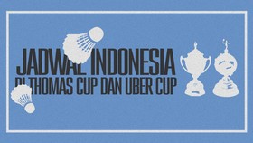 INFOGRAFIS: Jadwal Indonesia di Thomas Cup dan Uber Cup