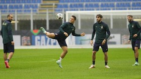 FOTO: Jelang Italia vs Spanyol di UEFA Nations League