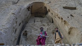 FOTO: Janji Taliban Jaga Peninggalan Kuno Lembah Bamiyan