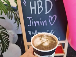 Jelang Ultah Jimin BTS, Kafe Ini Tawarkan Latte Wajah Jimin
