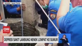 VIDEO: Depresi Sakit lambung, Nenek Lompat ke Sumur