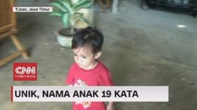 VIDEO: Unik, Nama Anak 19 Kata