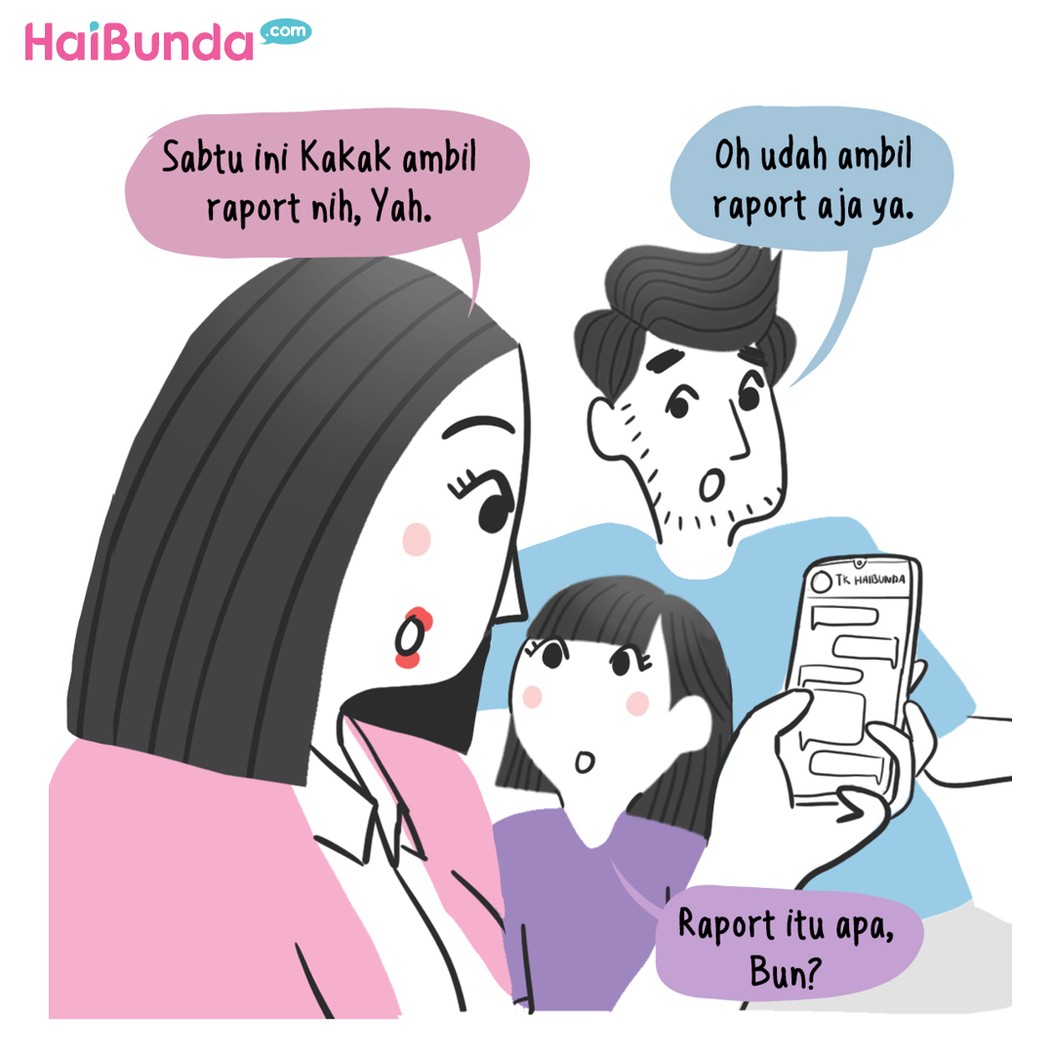 Komik ambil raport tengah semester