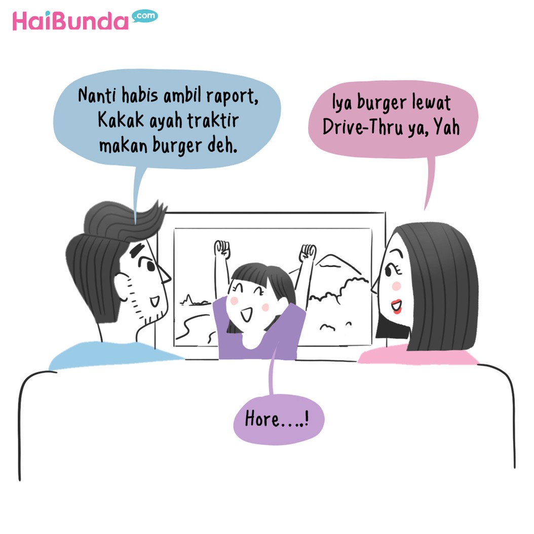 Komik ambil raport tengah semester