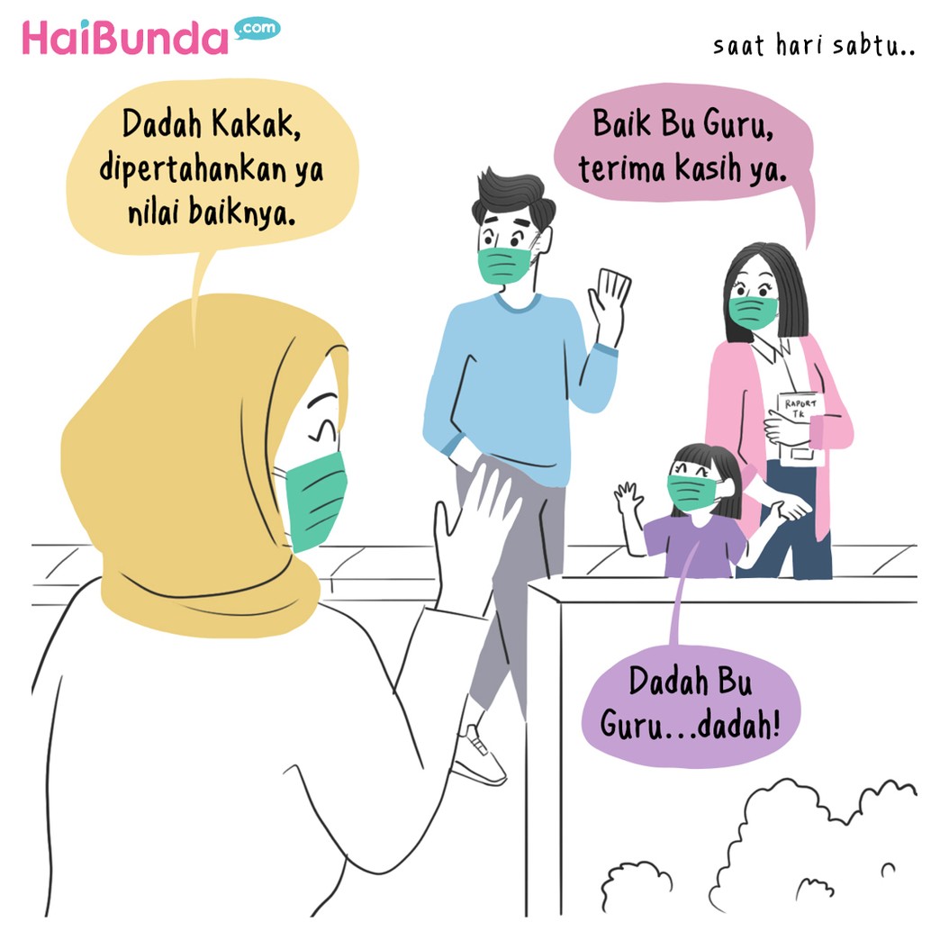Komik ambil raport tengah semester