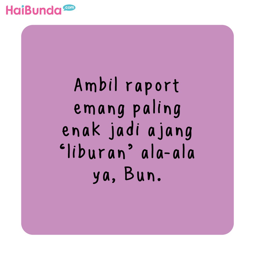 Komik ambil raport tengah semester