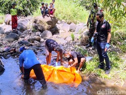 Geger Mayat Pria Membusuk di Sungai Cibodas Sukabumi