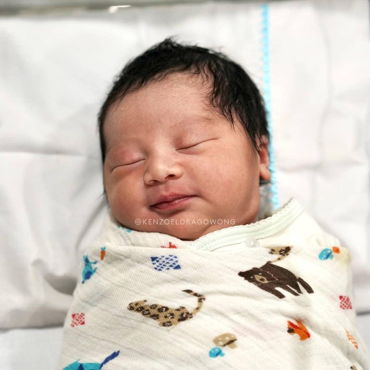 <p>Anak kedua Baim dan Paula lahir dengan sehat. Pasangan ini memberi nama sang buah hati, Kenzo Eldrago Wong. (Foto: Instagram @baimwong)</p>