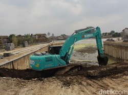 Progres Pembangunan Kolam Retensi Andir Bandung Capai 75 Persen